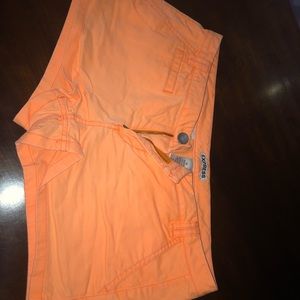 NWOT Express Neon orange Shorts